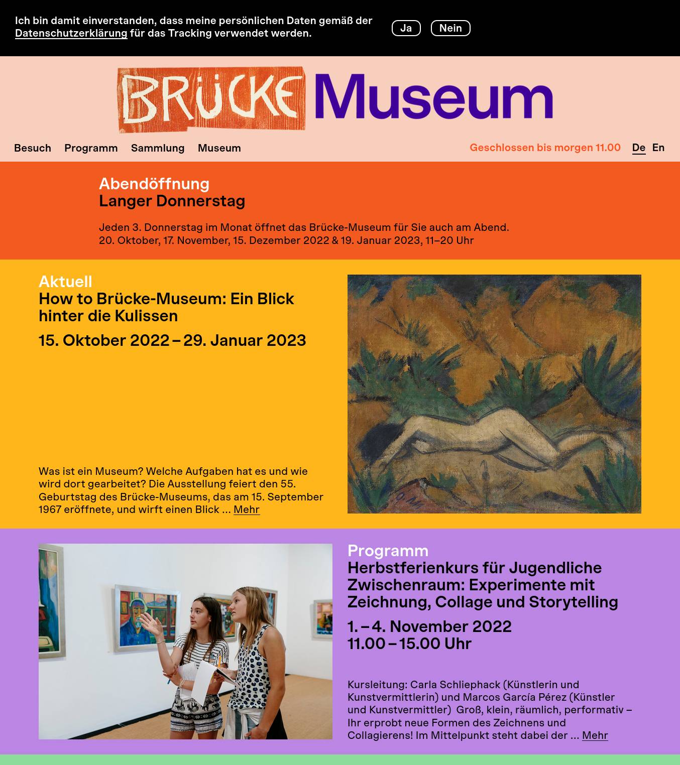 Large screenshot of Brücke Museum