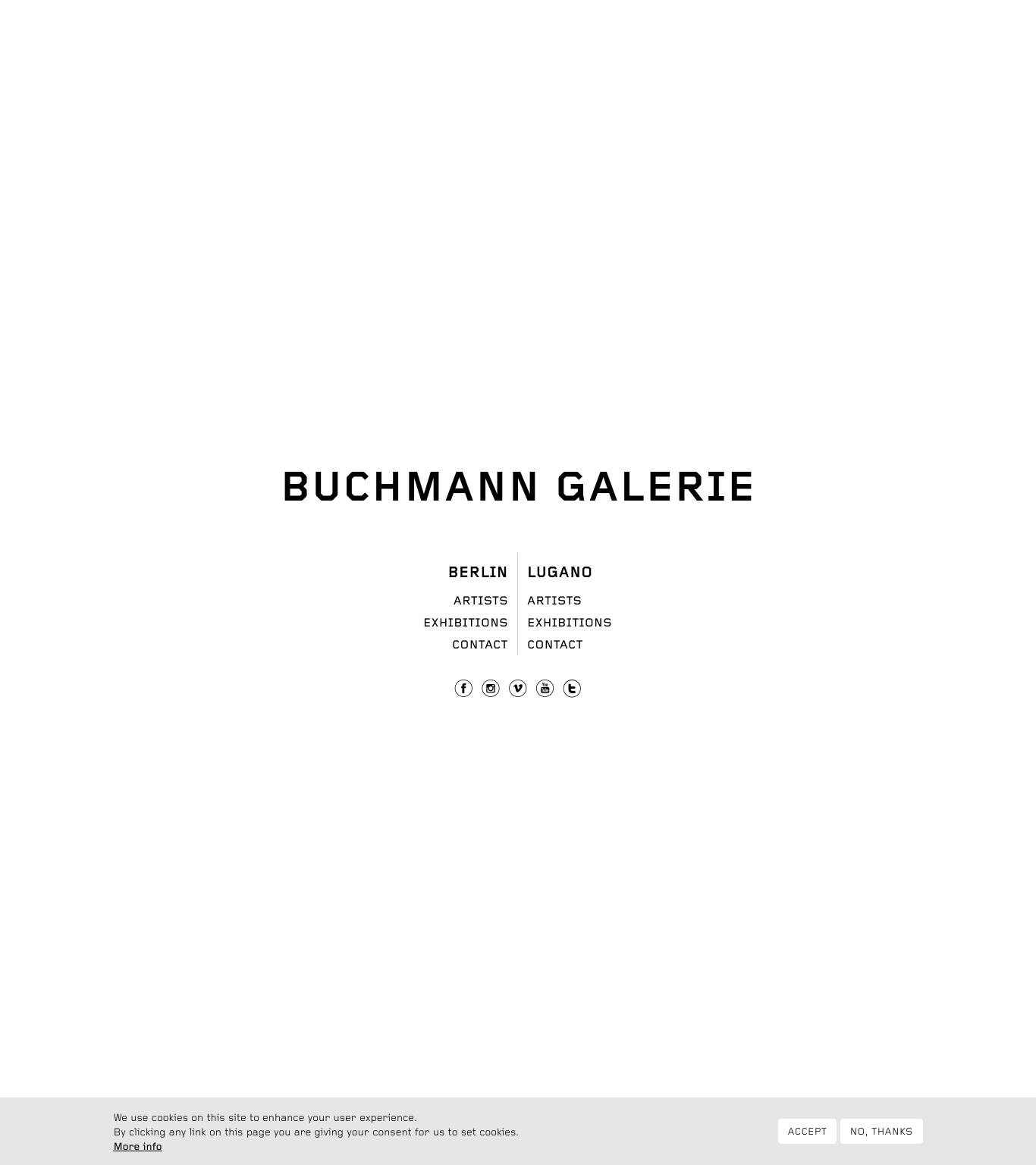 Large screenshot of Buchmann Galerie
