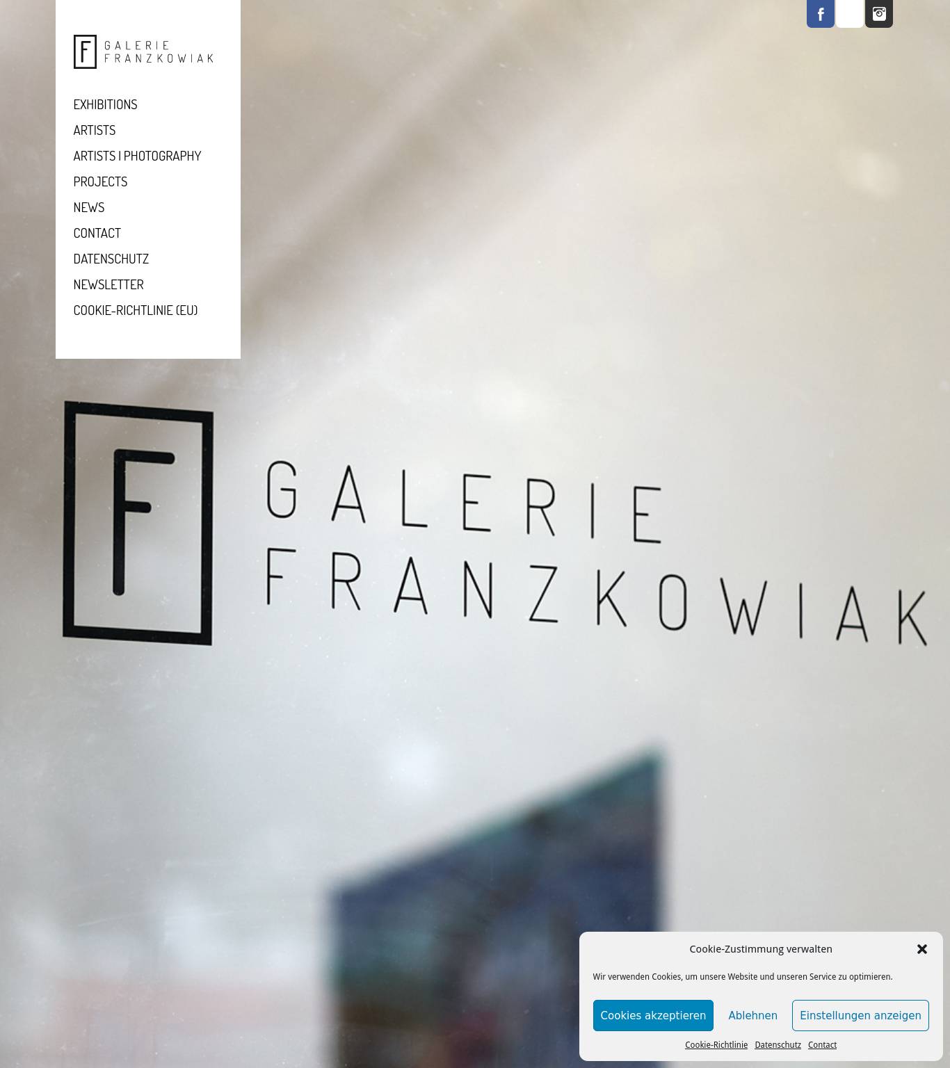 Large screenshot of GALERIE FRANZKOWIAK