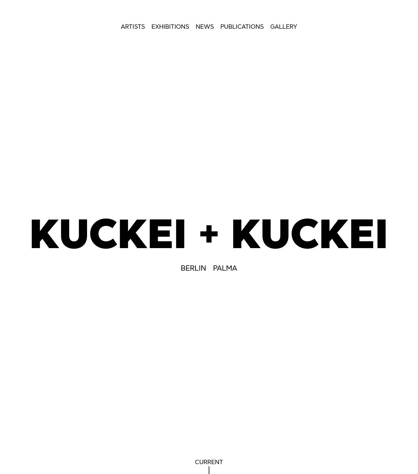 Large screenshot of Galerie Kuckei + Kuckei